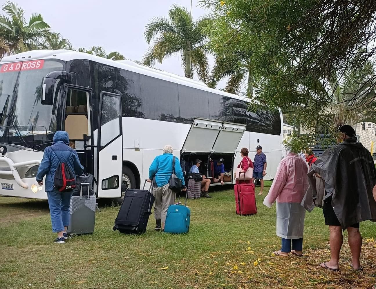 Passengers With Their Luggage