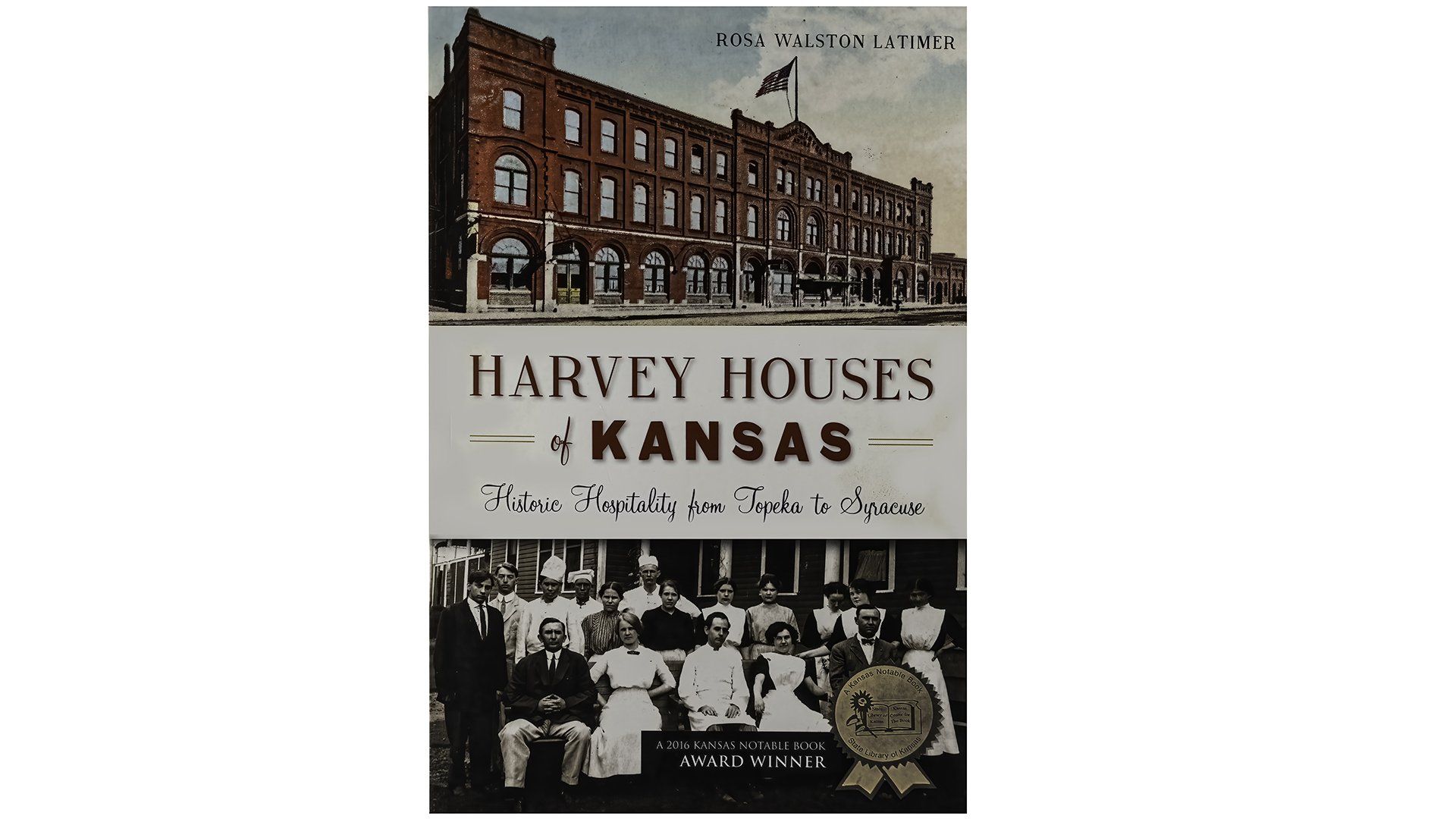 A book cover for harvey houses of kansas