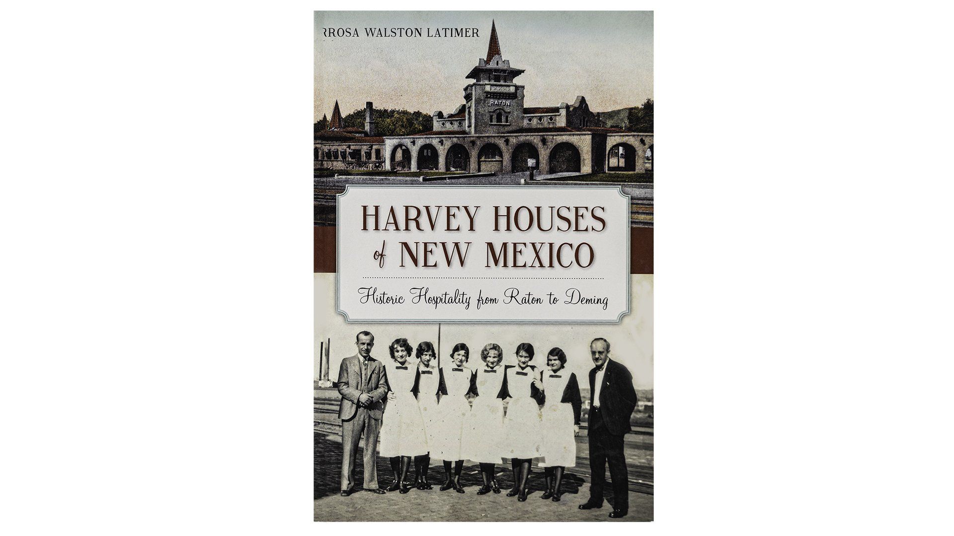 A book cover for harvey houses in new mexico