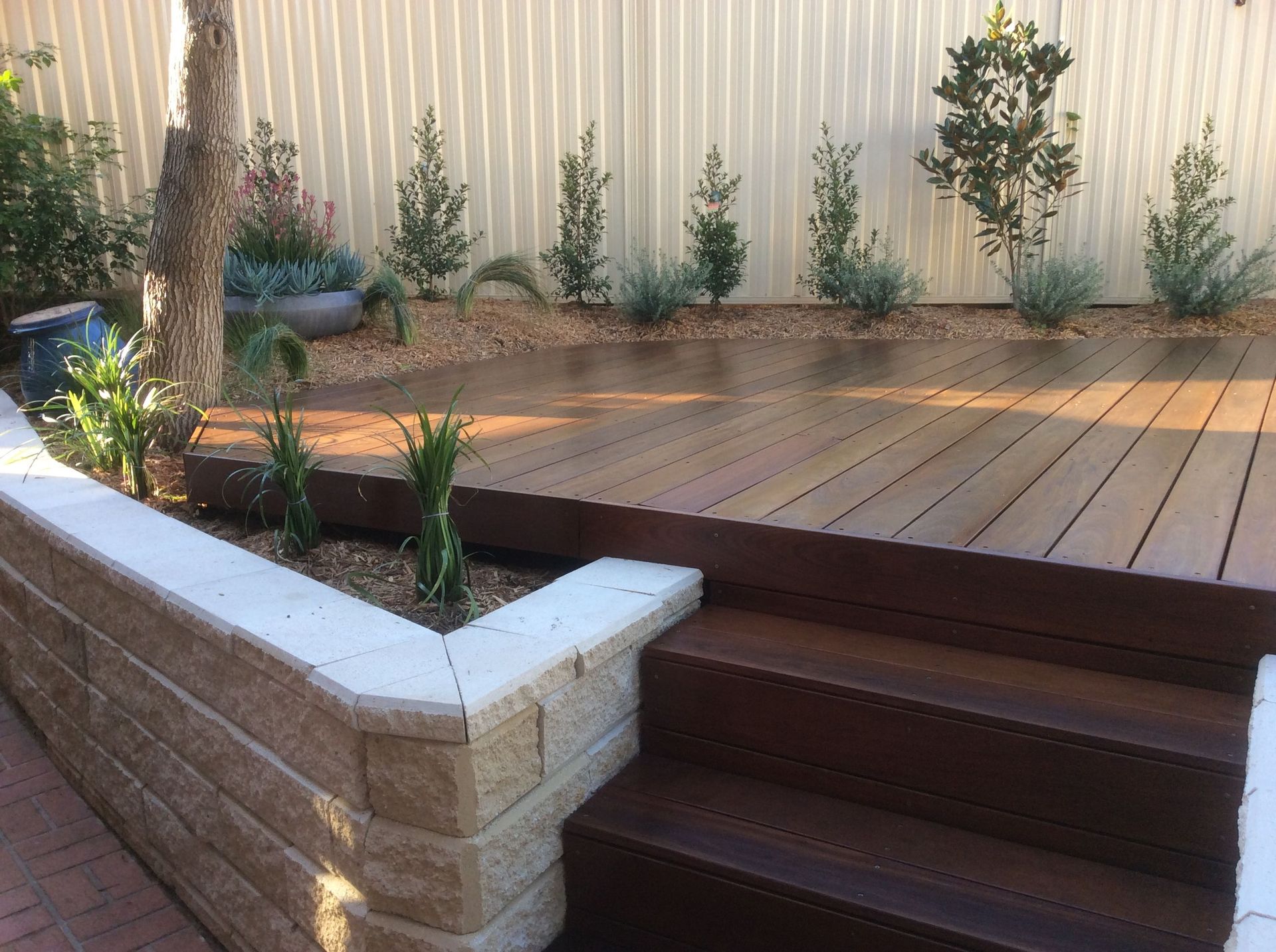 Garden landscaping work 