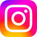 Instagram app icon, a square with a gradient of pink, orange, and purple, with a white outline and a white circle in the center.