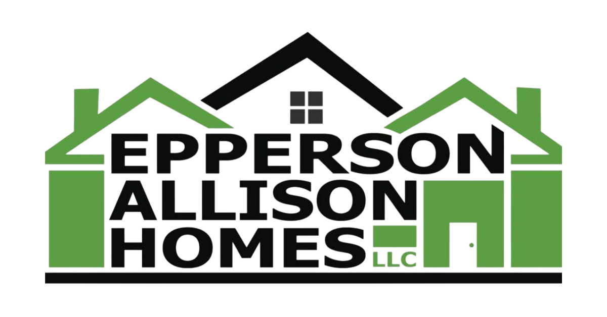 The logo for epperson allison homes llc is green and black.