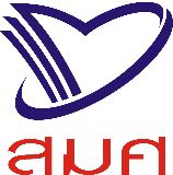 สมศ A blue and red logo with a heart and the word aua.