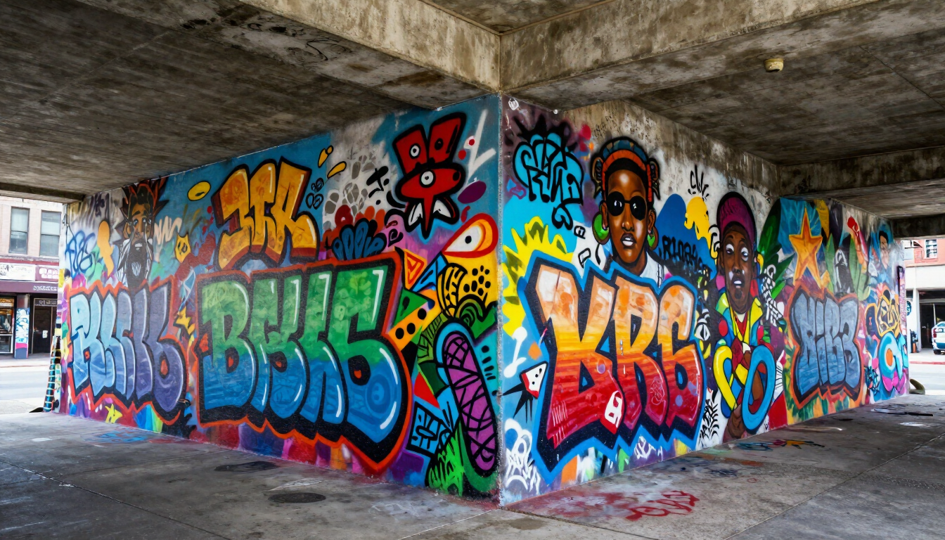 Muralist painting Krog Street Tunnel