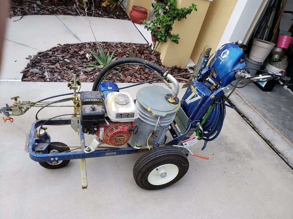 Striping equipment — Apollo Beach, FL — EGA Parking Lot Striping & Pressure Washing