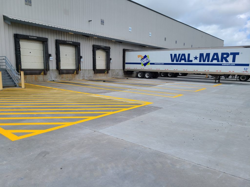 Yellow lines striping — Apollo Beach, FL — EGA Parking Lot Striping & Pressure Washing