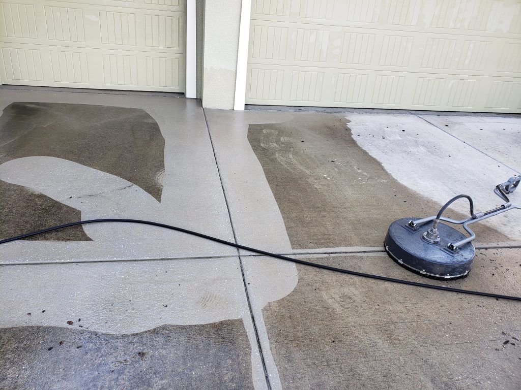 Driveway pressure washing — Apollo Beach, FL — EGA Parking Lot Striping & Pressure Washing