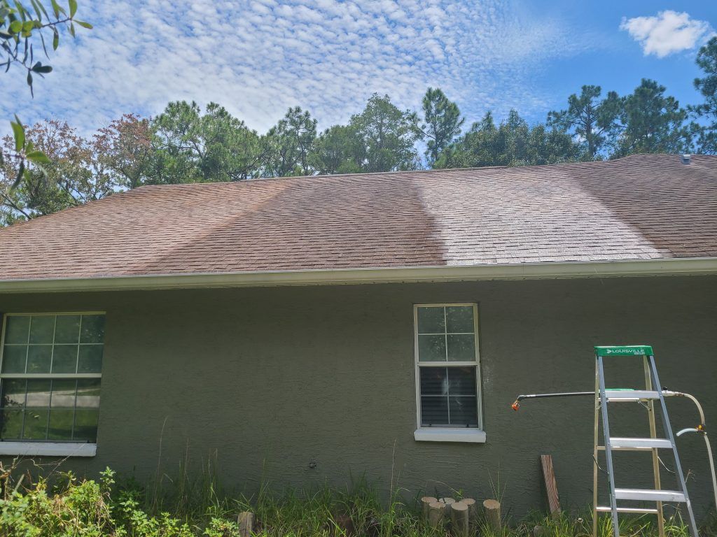 Roof and house soft washing — Apollo Beach, FL — EGA Parking Lot Striping & Pressure Washing