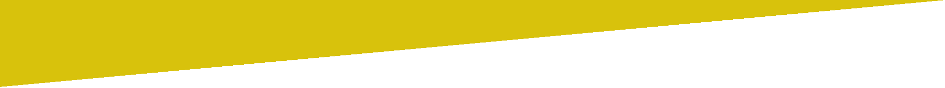 A close up of a yellow triangle on a white background.