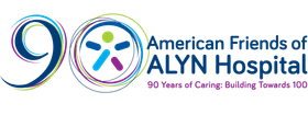 The logo for the american friends of alyn hospital