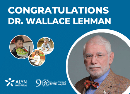 Congratulations dr. wallace lehman from alyn hospital