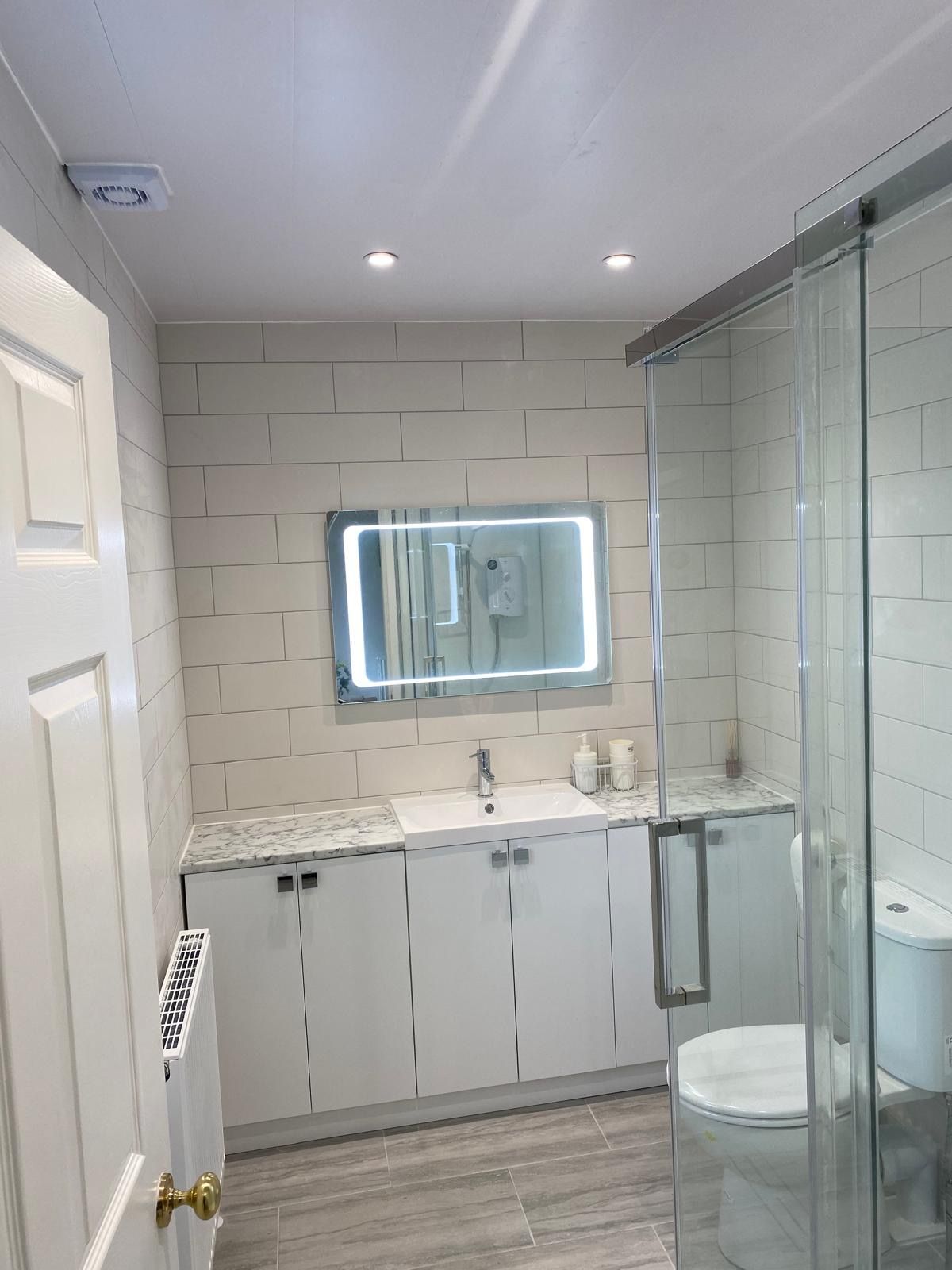 bathroom remodel work