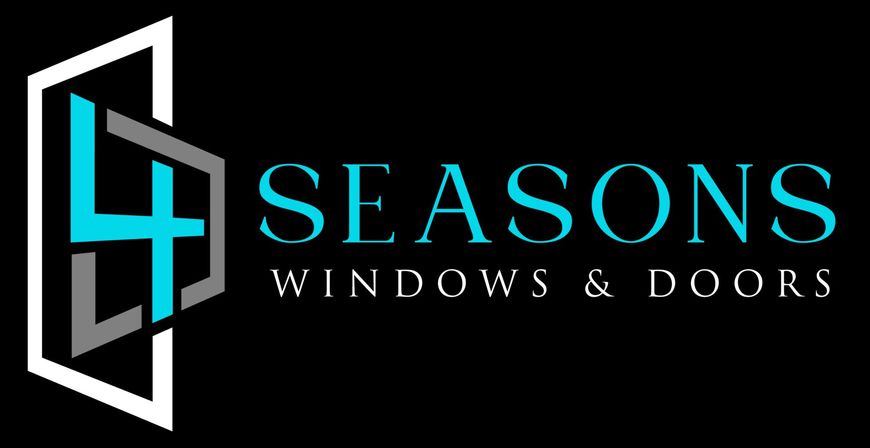 A logo for a company called seasons windows and doors.