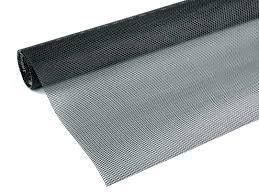 A roll of black screen mesh on a white background.
