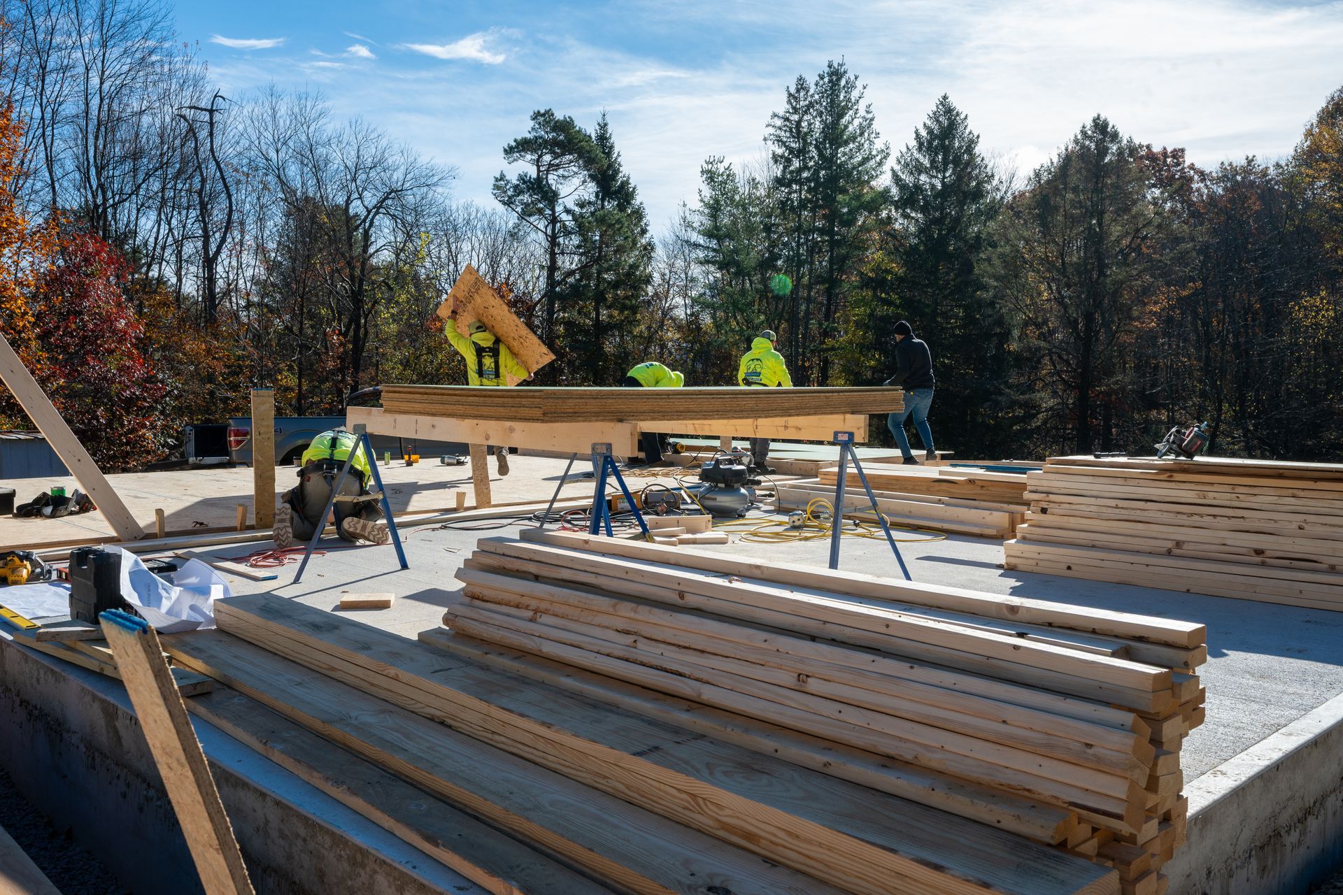 A custom home being built by WS Design & Build A custom home being built by WS Design & Build