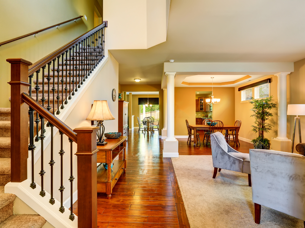 Open floor plan Open floor plan