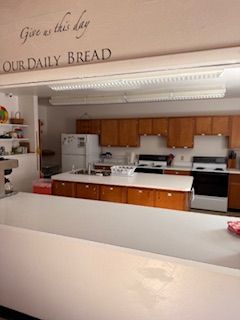 Church kitchen.