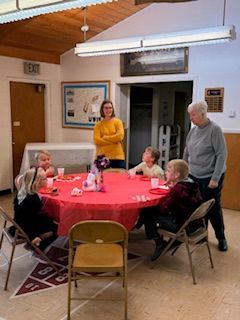 Pizza party for the kids.