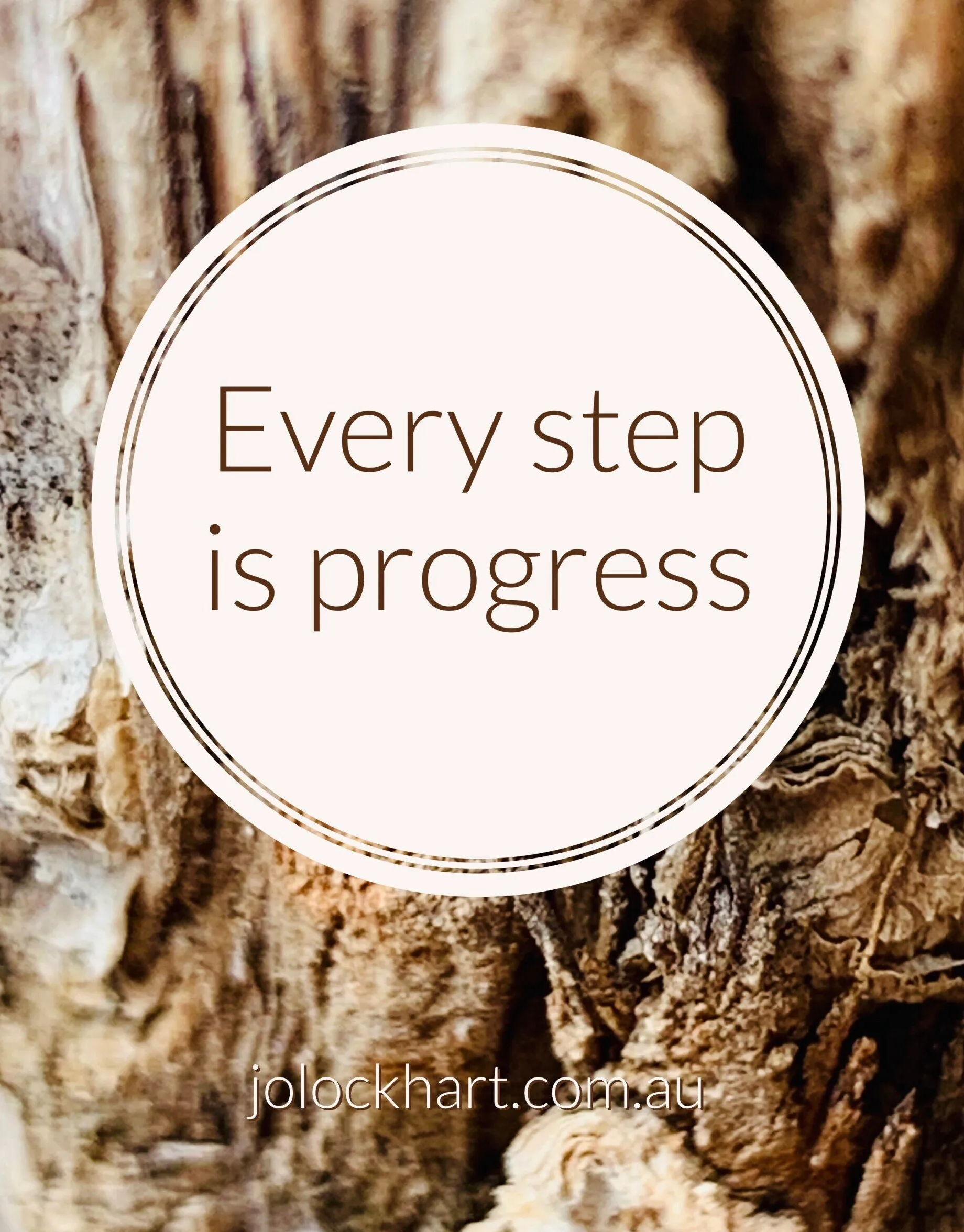 Every step in progress