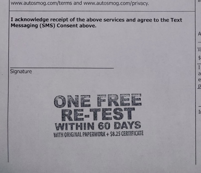 One free smog retest within 60 days offered at San Juan Auto Smog