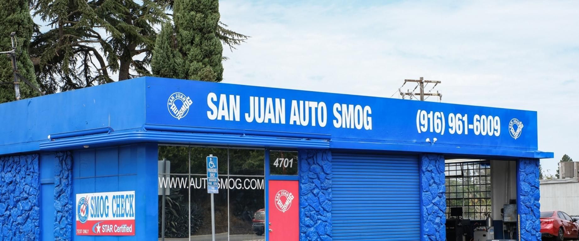 Photo of san Juan Auto Smog location. Oil changes and STAR-Certified Smog check near Citrus Heights, CA.
