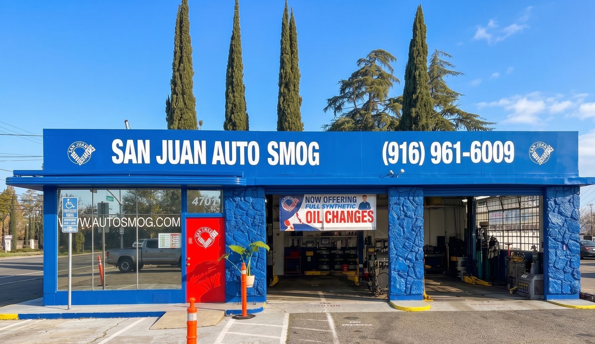 Photo of San Juan Auto Smog near Sacramento.  Fast smog checks and full synthetic oil changes in one visit.