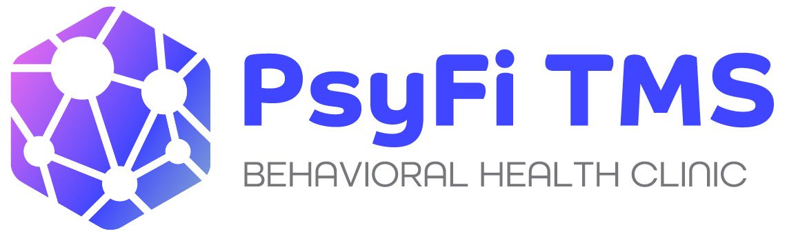 The logo for psyfi tms behavioral health clinic