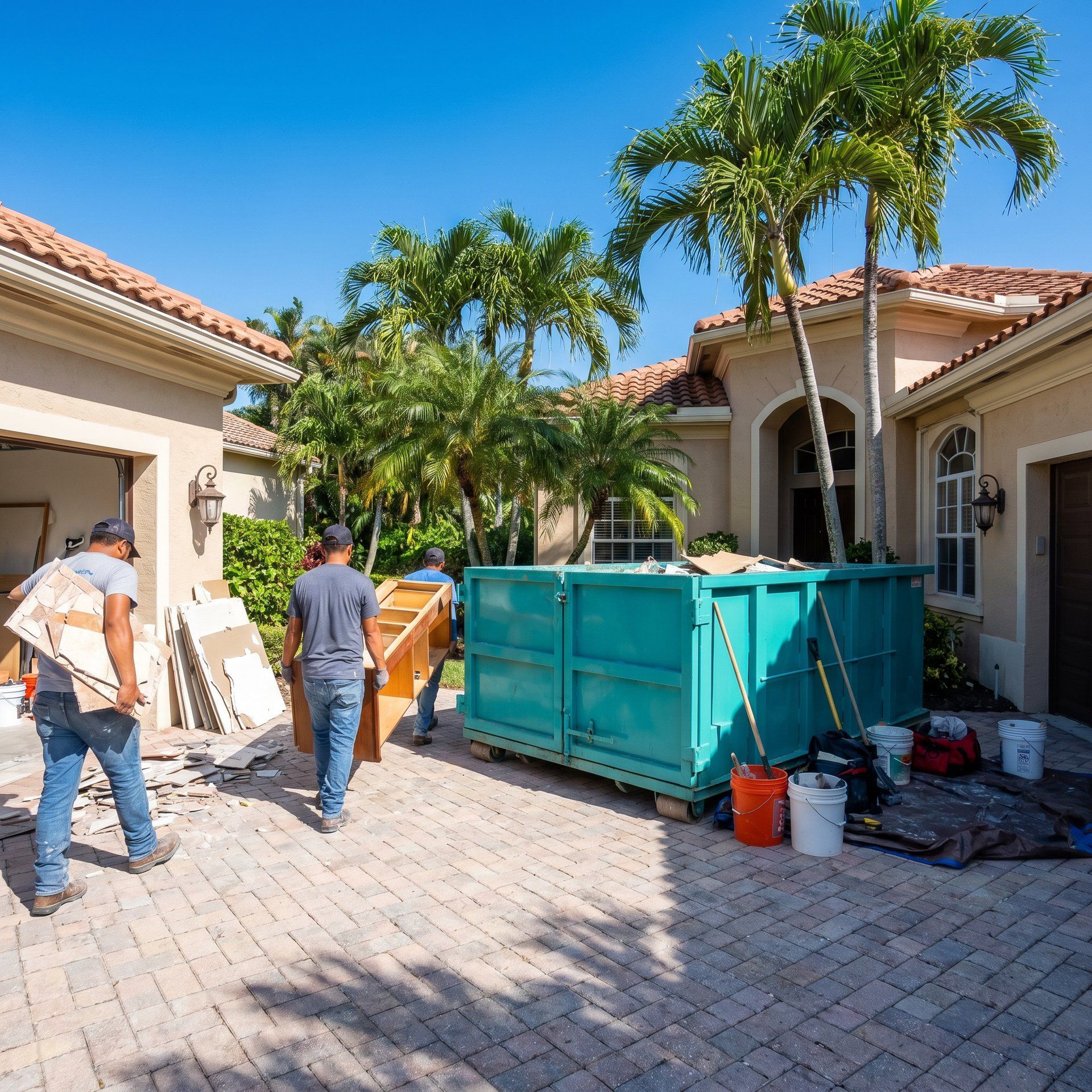 10 yard dumpster bathroom remodel Cutler Bay FL