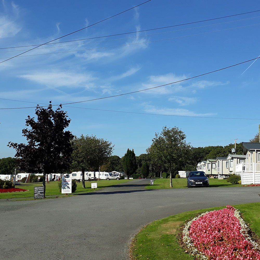 Sunny day at Pennymoor Caravan and Camping Park