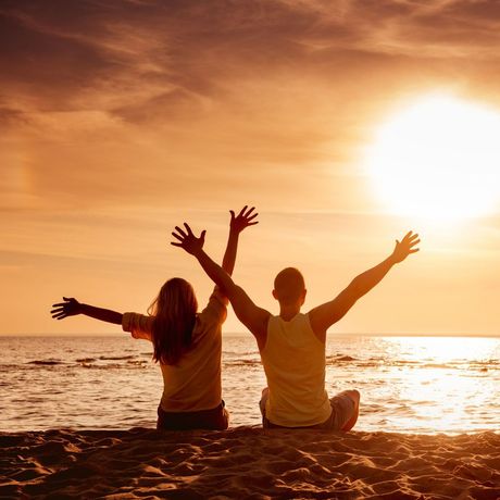 Happy Couple At The Beach - 