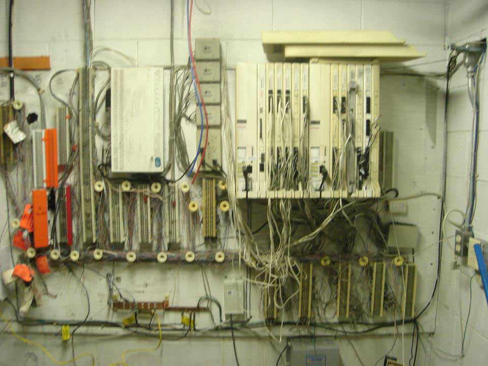 Disorganized Cabling before CompAge, Inc.