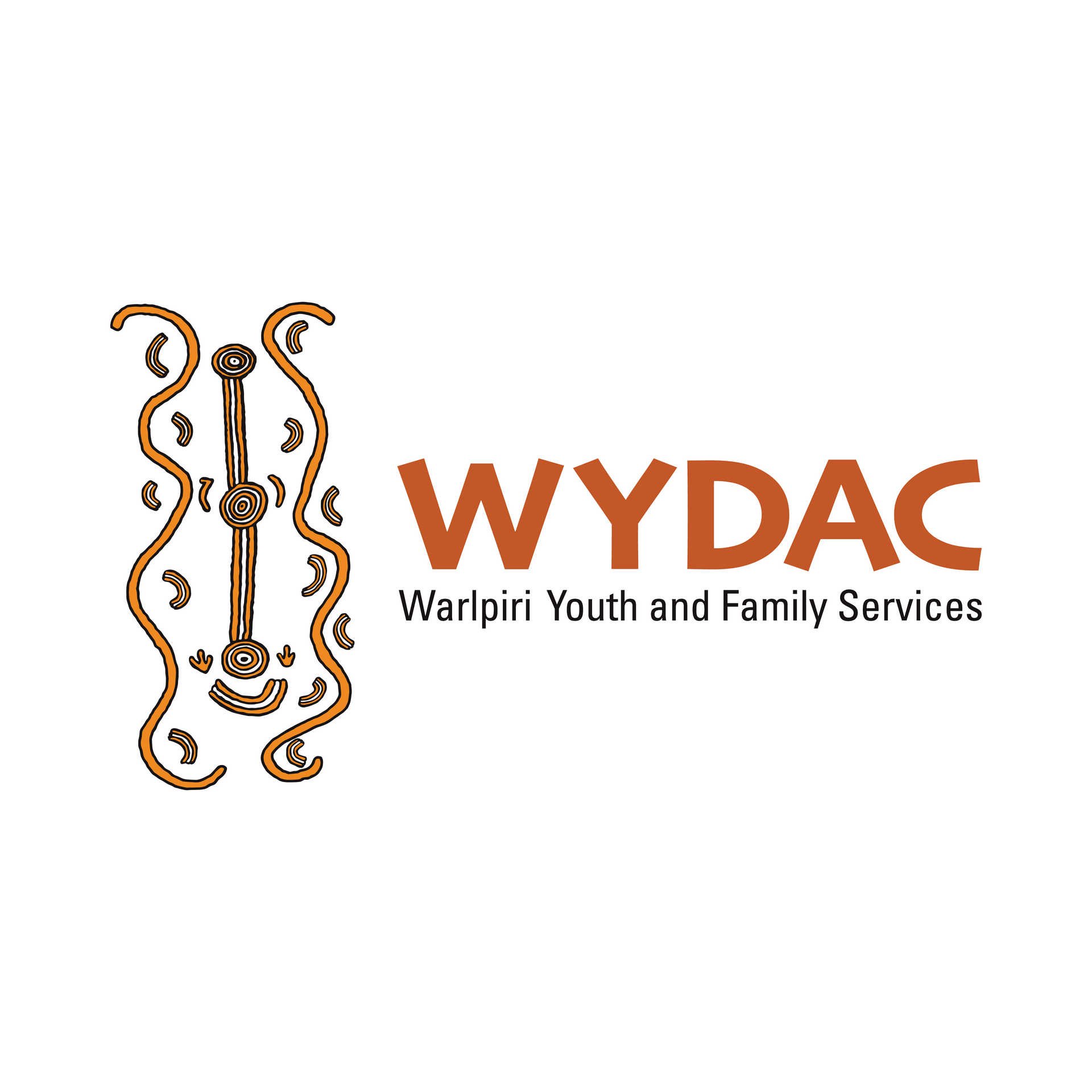 A logo for wydac warlpiri youth and family services