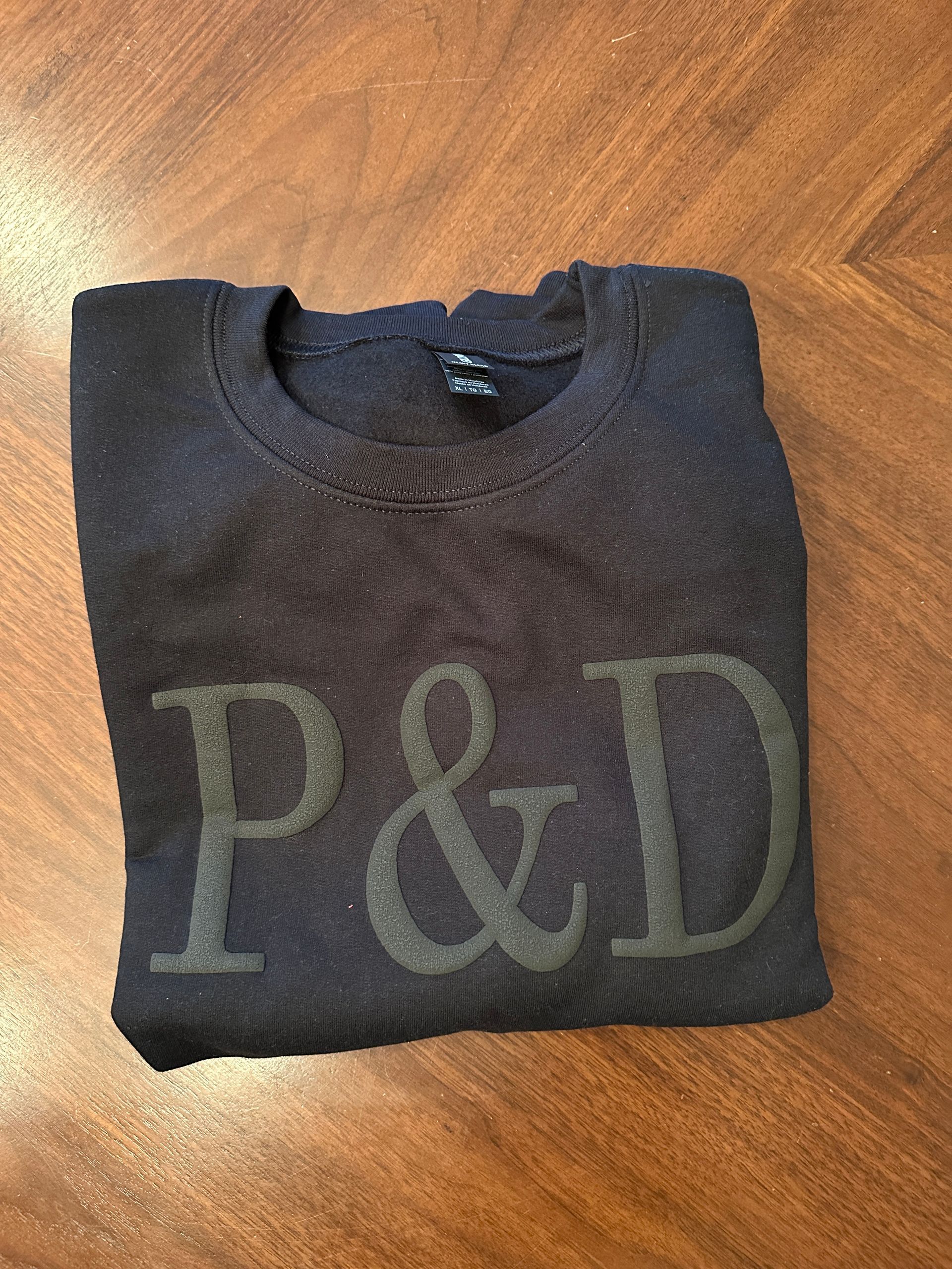 Black on Black Crewneck - Adult