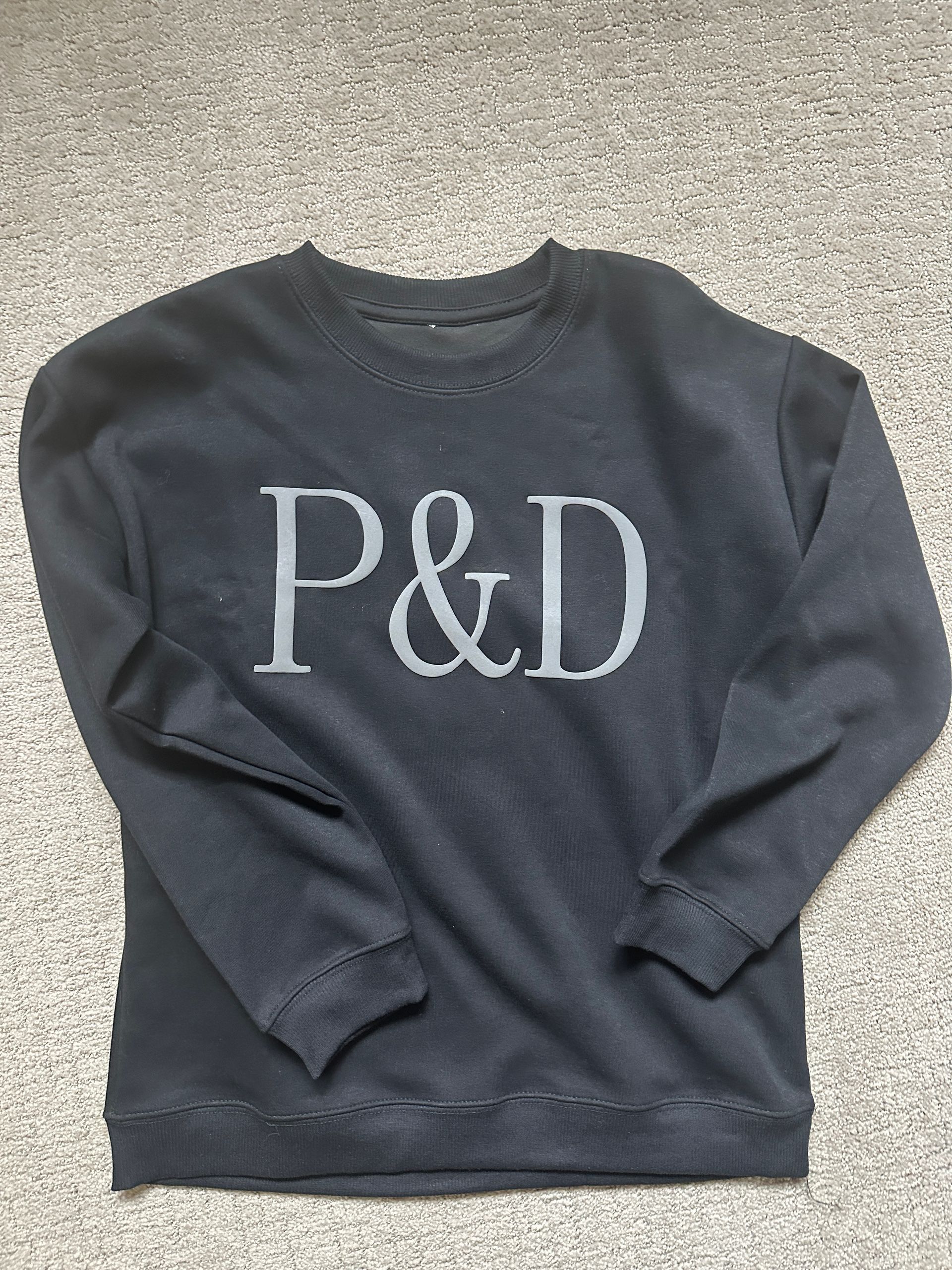 YOUTH - Grey on Black P&D Sweatshirt - EXTRAS