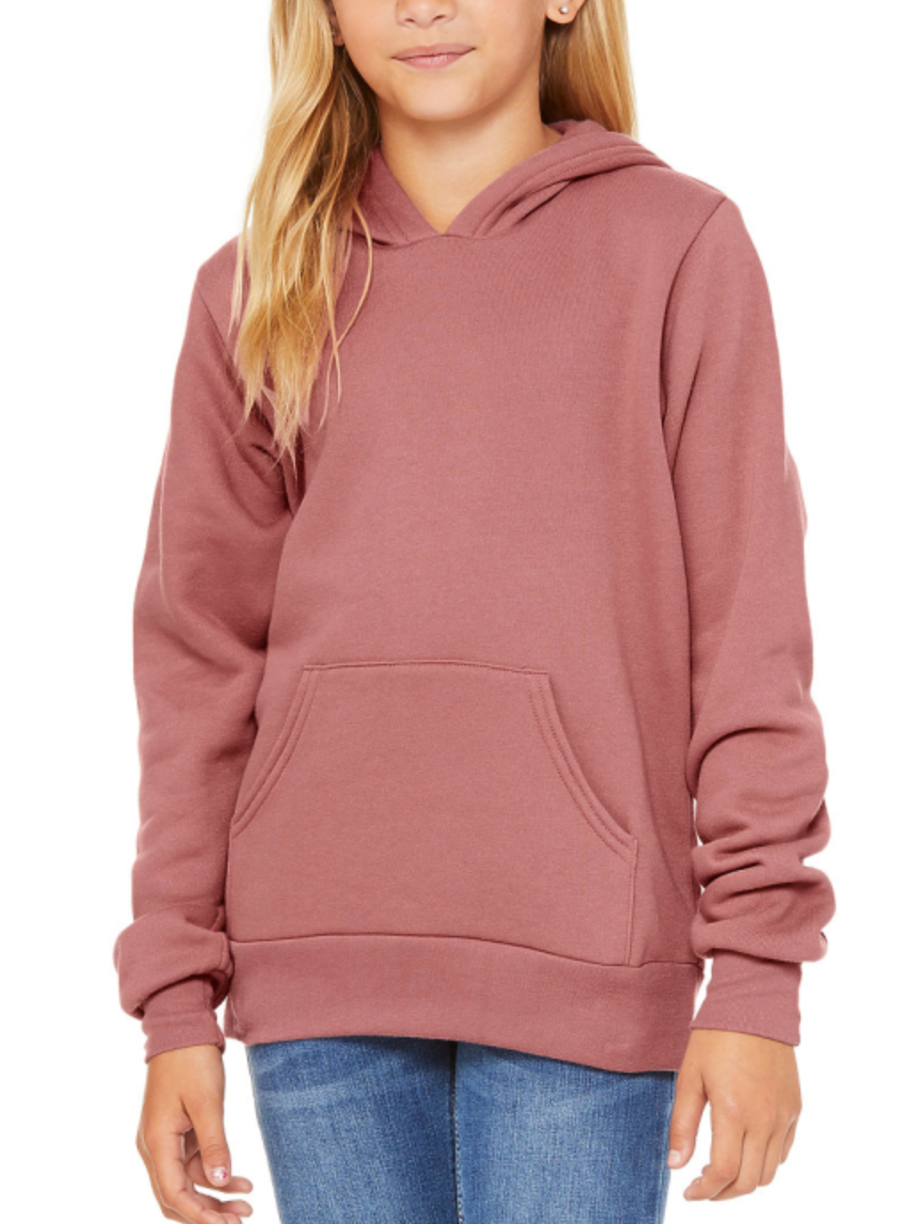 Pink Text Hoodie - Youth