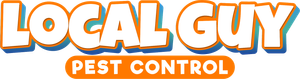 The logo for local guy pest control is orange and white.