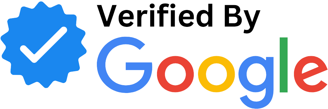 A logo that says verified by google with a check mark