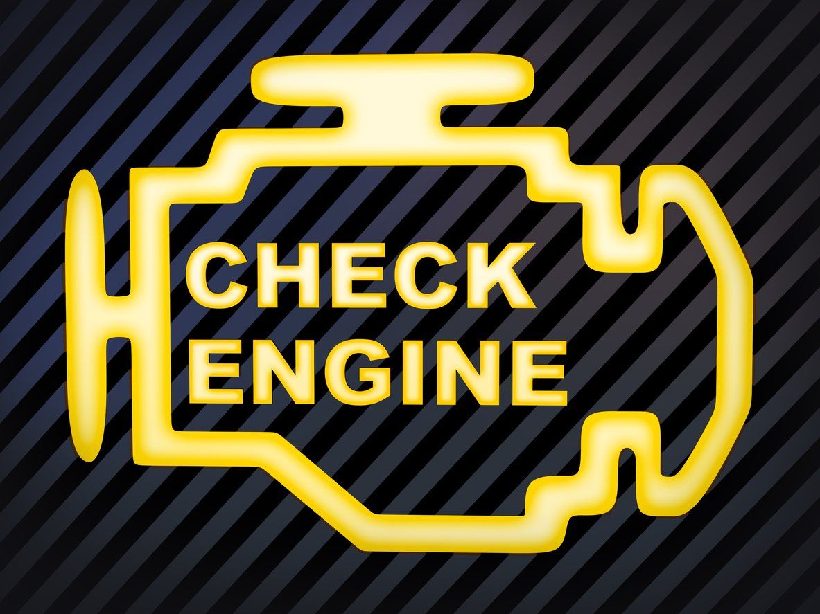 Check engine light symbol