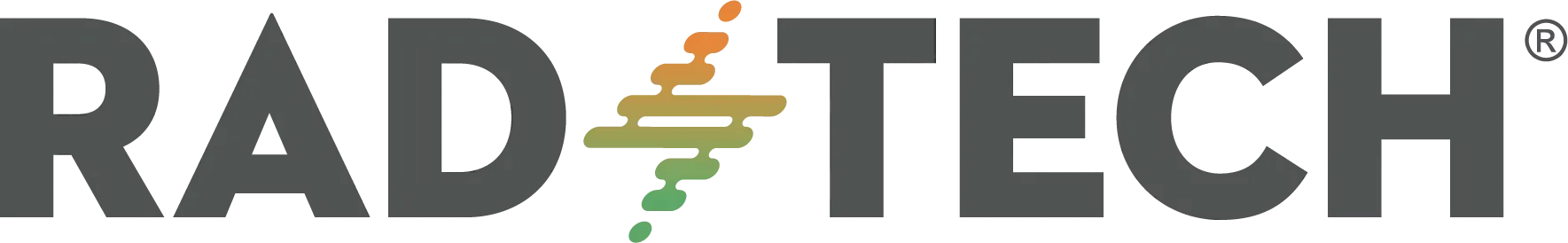 Logo for RadTech with text 