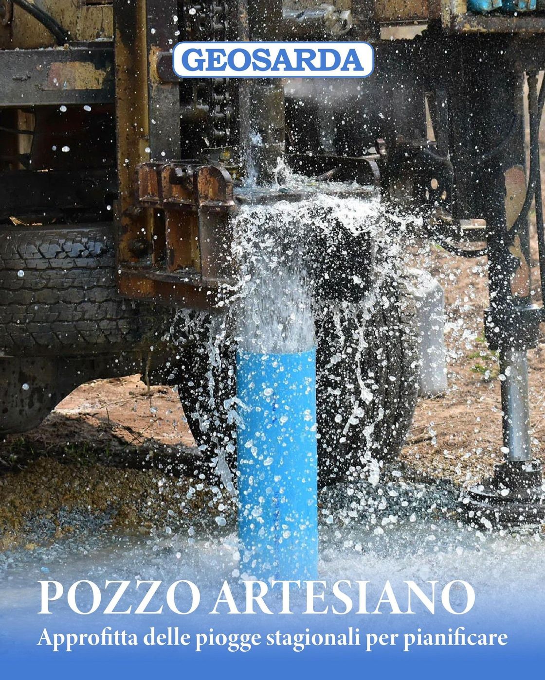 Scavo di un pozzo d'acqua naturale