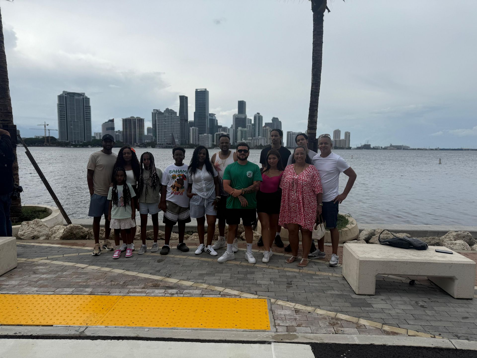 Secret Miami skyline photo spot at Sunset with the Miami City Lights 