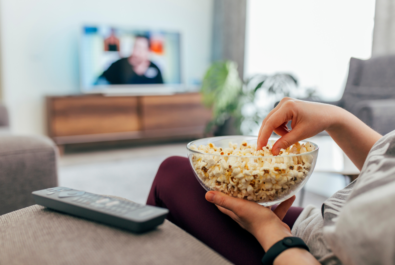 eating in living room