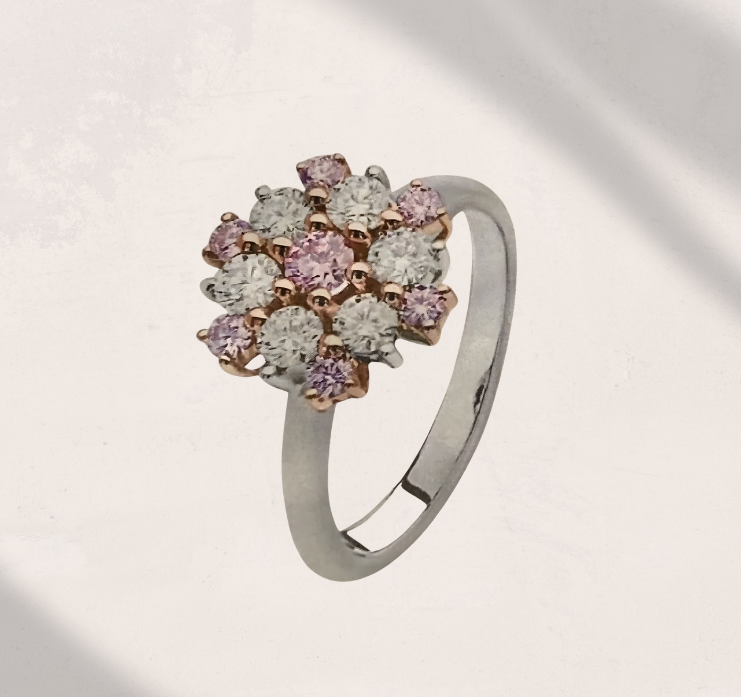 Bracelet and Two Rings With Pink and White Gems — Regency Jewellers in Cairns City, QLD