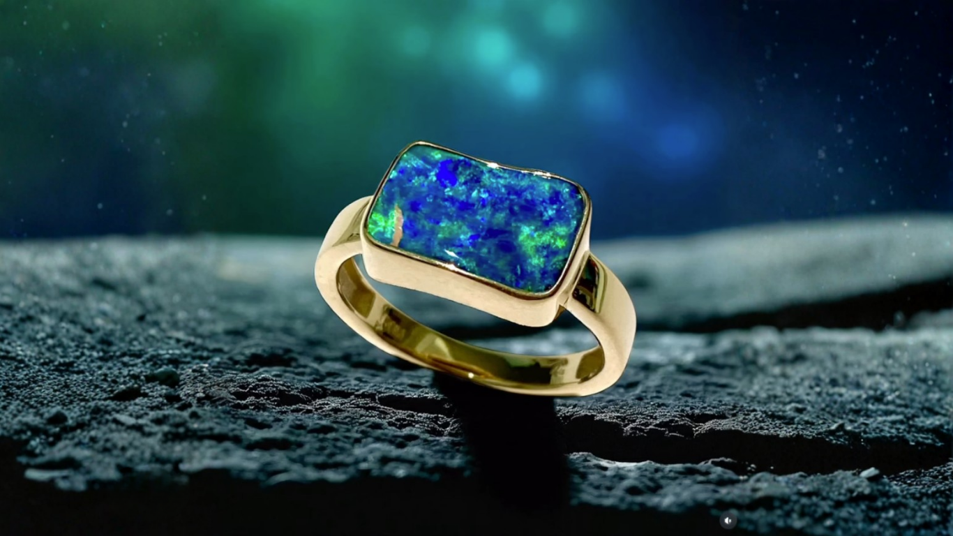 Jeweler Using Pliers to Work on a Gold Ring on a Wooden Surface — Regency Jewellers in Cairns City, QLD