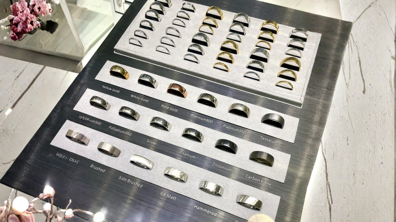 Jewelry Display Case With Rings by Peter W Beck — Regency Jewellers in Cairns City, QLD