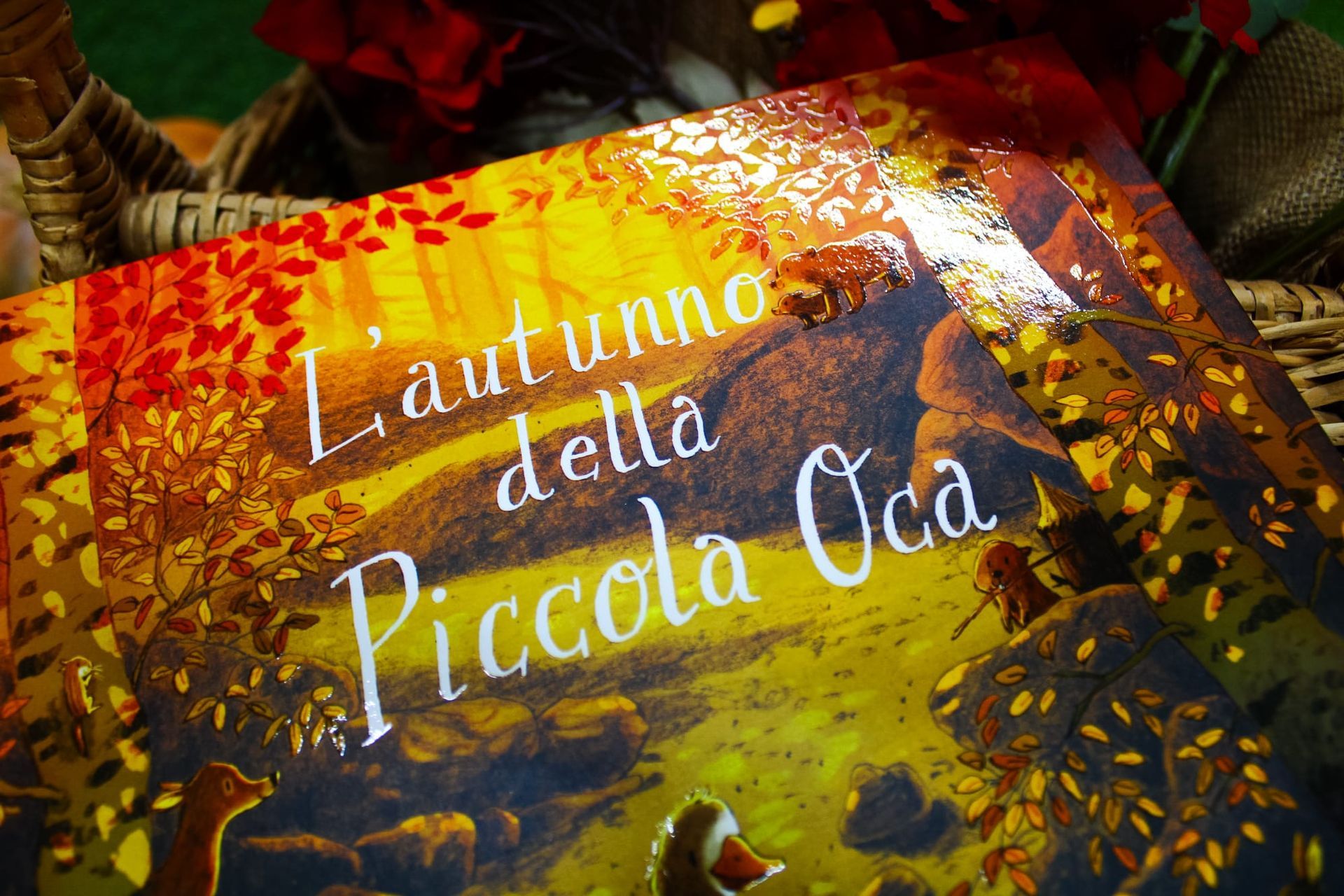A book titled l' autunno della piccola oca