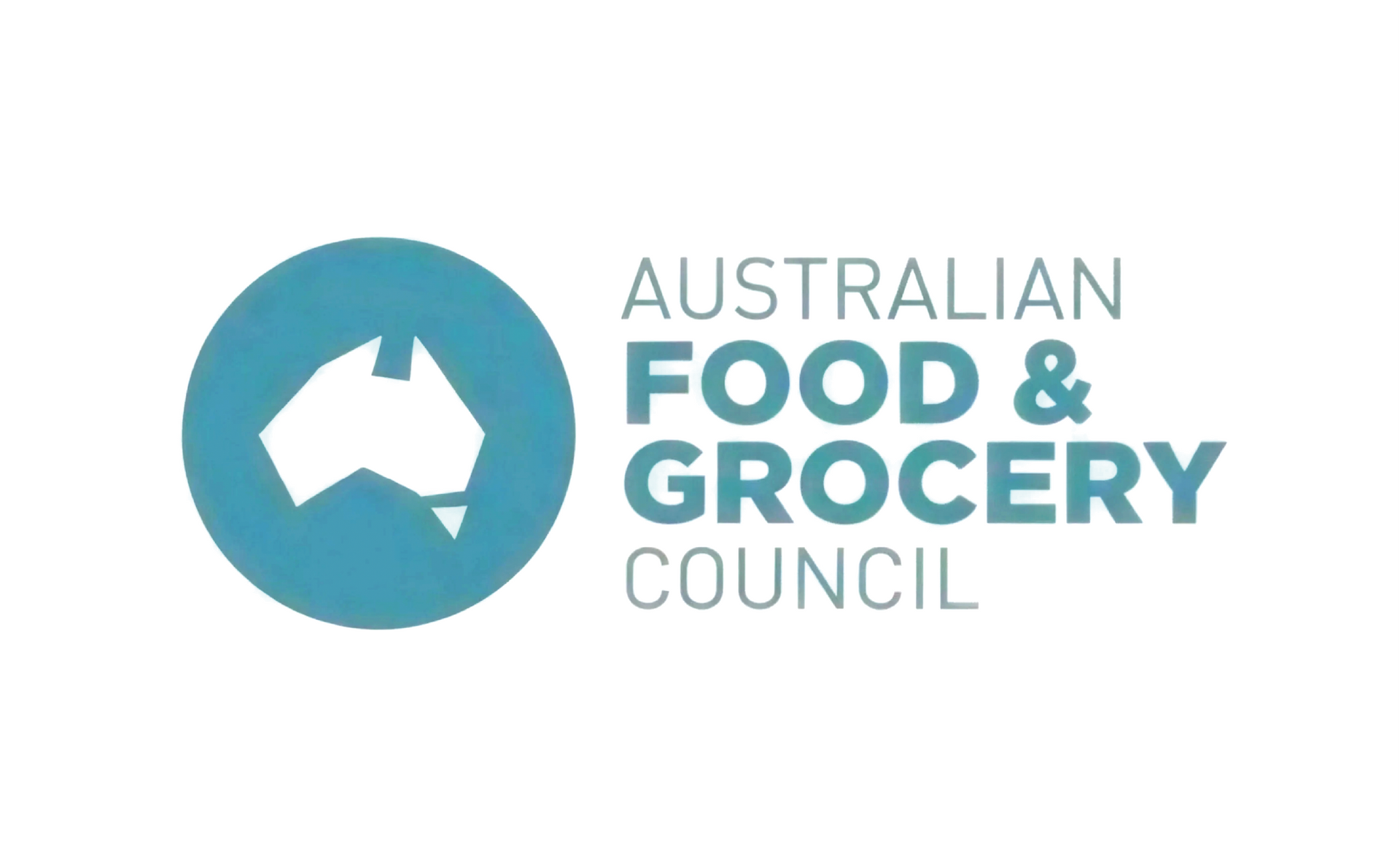 Logo of Australian Food & Grocery Council, a teal circle with white map, text