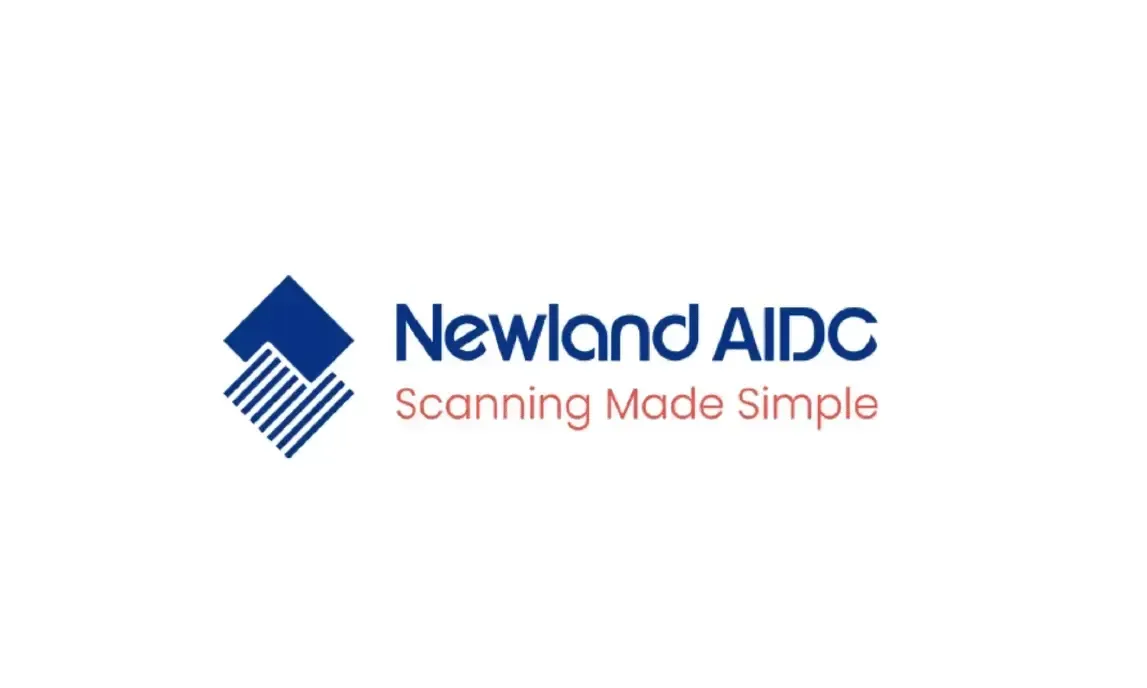 Newland AIDC logo with blue icon and “Scanning Made Simple” tagline in pink/gray