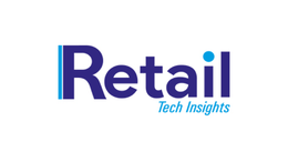 Retail Tech Insights logo in blue and purple text on a white background