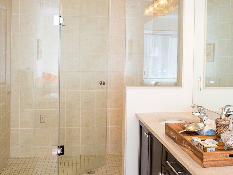 Frame-less glass shower - Shower Enclosures in Saint Petersburg, FL Frame-less glass shower - Shower Enclosures in Saint Petersburg, FL